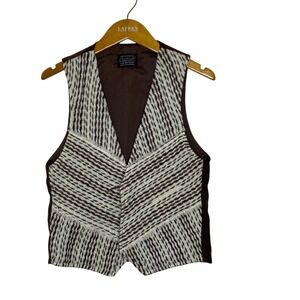Sue Bateup handcrafted original wool knit vest